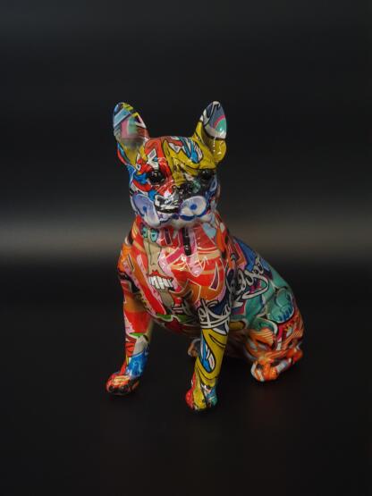 Pop Art Keramikfigur – Französische Bulldogge