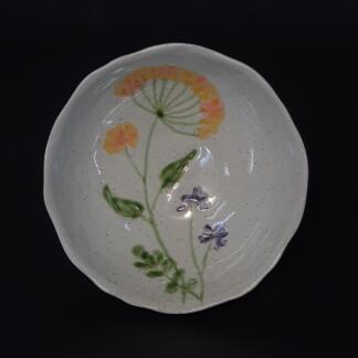 Keramik Müslischüssel mit Blütendekor