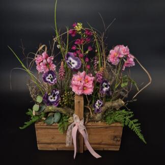 Florale Gesteck in Pink