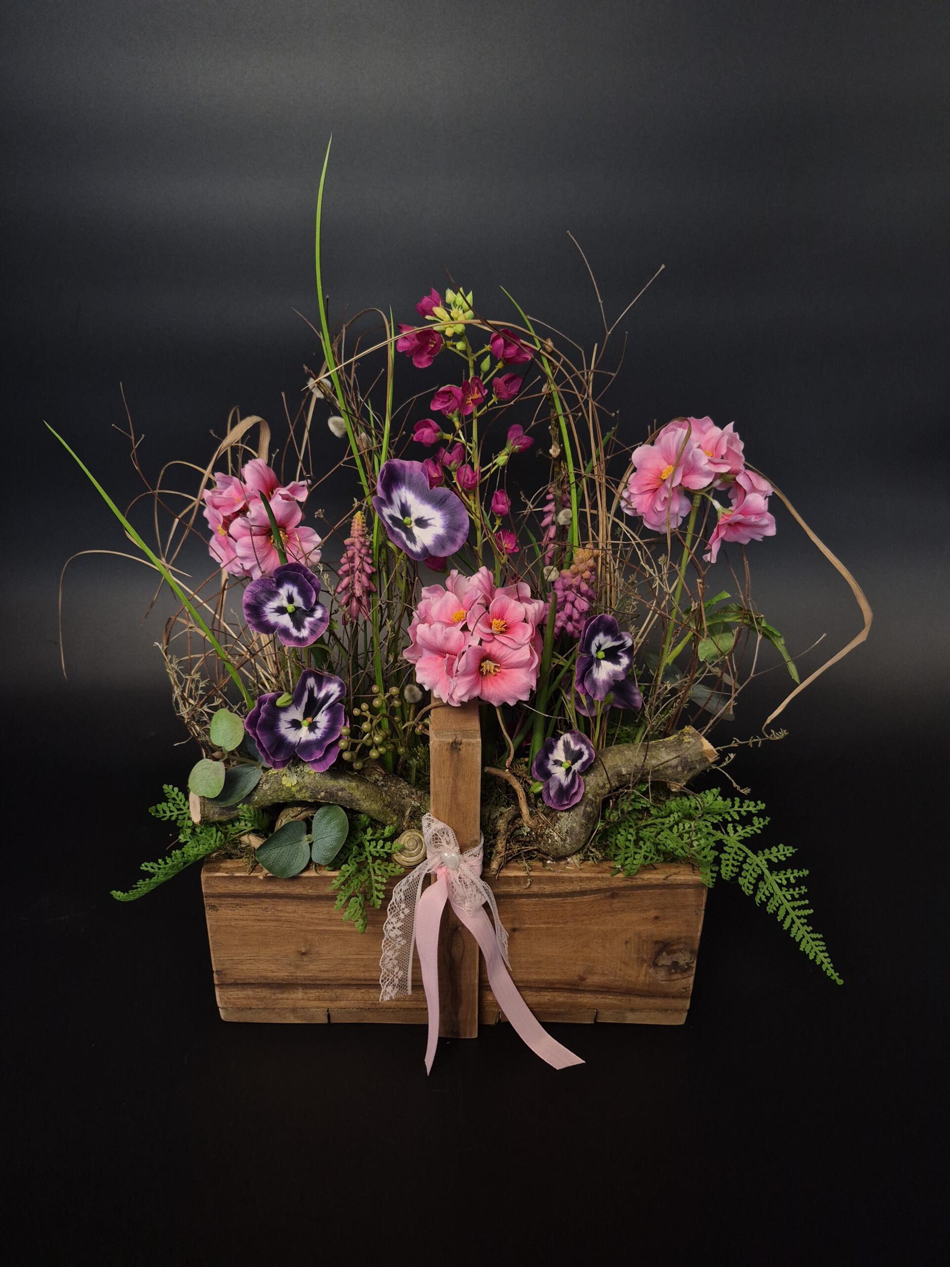 Florale Gesteck in Pink